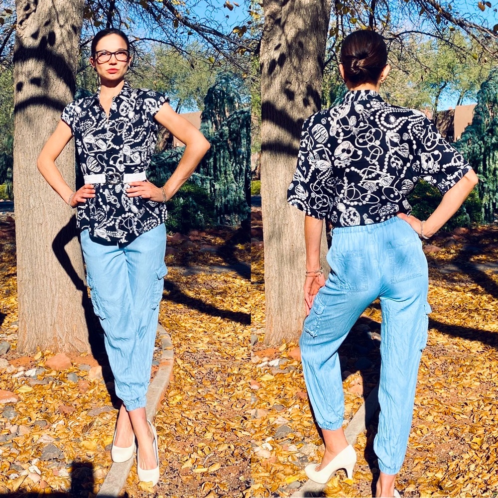 80’s Assorted Print Button Down - image 1